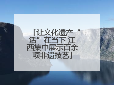 让文化遗产“活”在当下 江西集中展示百余项非遗技艺