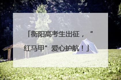 衡阳高考生出征，“红马甲”爱心护航！
