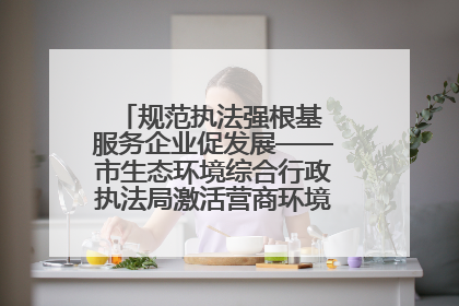 规范执法强根基 服务企业促发展——市生态环境综合行政执法局激活营商环境“绿色动能”