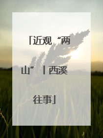 近观“两山”丨西溪往事