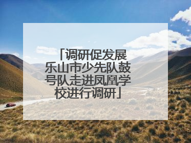 调研促发展 乐山市少先队鼓号队走进凤凰学校进行调研