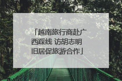 越南旅行商赴广西踩线 访胡志明旧居促旅游合作