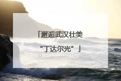邂逅武汉壮美“丁达尔光”