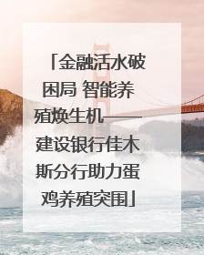 金融活水破困局 智能养殖焕生机——建设银行佳木斯分行助力蛋鸡养殖突围