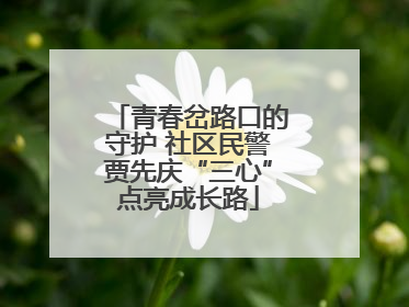 青春岔路口的守护 社区民警贾先庆“三心”点亮成长路
