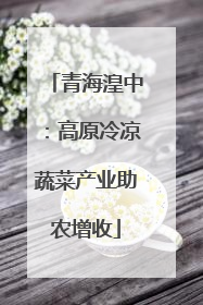 青海湟中：高原冷凉蔬菜产业助农增收