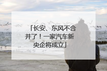 长安、东风不合并了！一家汽车新央企将成立