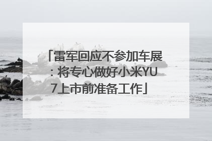 雷军回应不参加车展：将专心做好小米YU7上市前准备工作