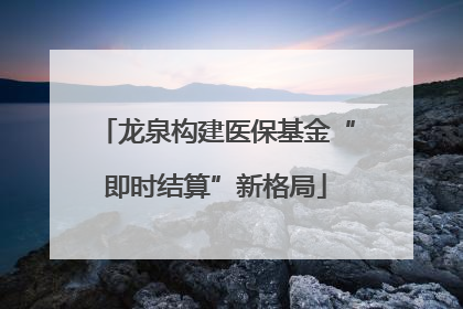 龙泉构建医保基金“即时结算”新格局