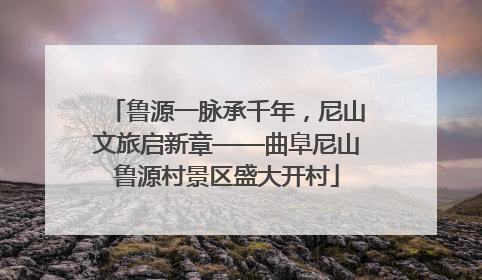鲁源一脉承千年，尼山文旅启新章——曲阜尼山鲁源村景区盛大开村