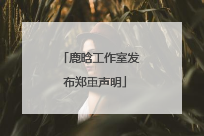 鹿晗工作室发布郑重声明