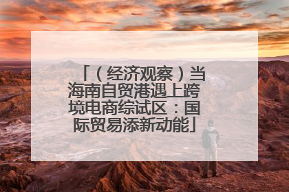 （经济观察）当海南自贸港遇上跨境电商综试区：国际贸易添新动能