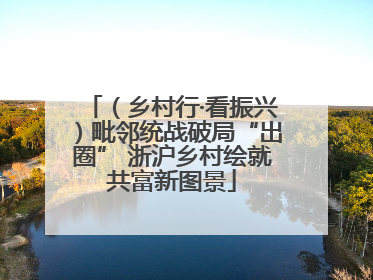 （乡村行·看振兴）毗邻统战破局“出圈” 浙沪乡村绘就共富新图景