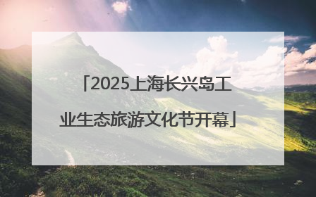 2025上海长兴岛工业生态旅游文化节开幕