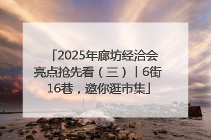2025年廊坊经洽会亮点抢先看（三）丨6街16巷，邀你逛市集