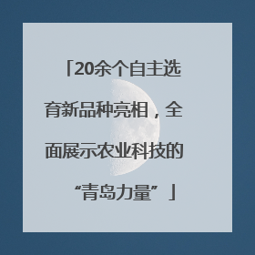 20余个自主选育新品种亮相，全面展示农业科技的“青岛力量”