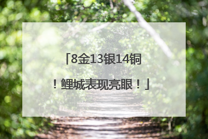 8金13银14铜！鲤城表现亮眼！